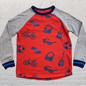 Mini Boden Raglan All The Fun Stuff Shirt